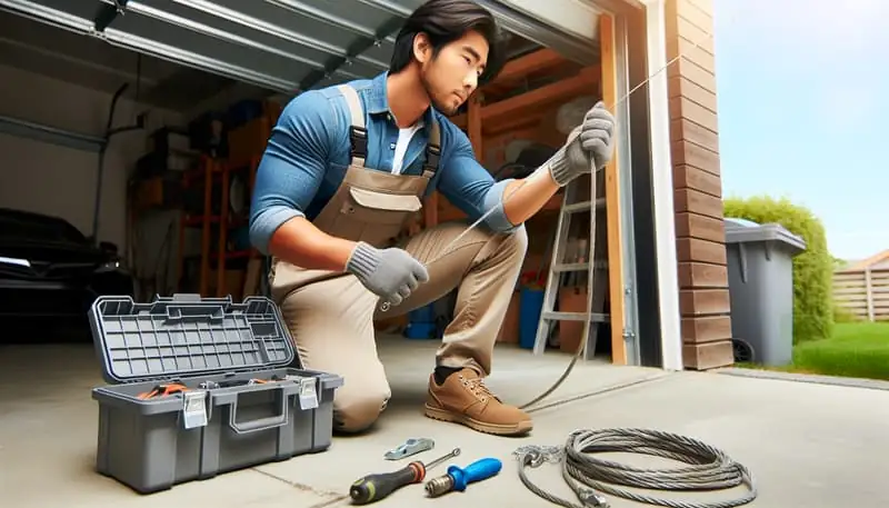 Garage Door Cable Repair — Oak Park