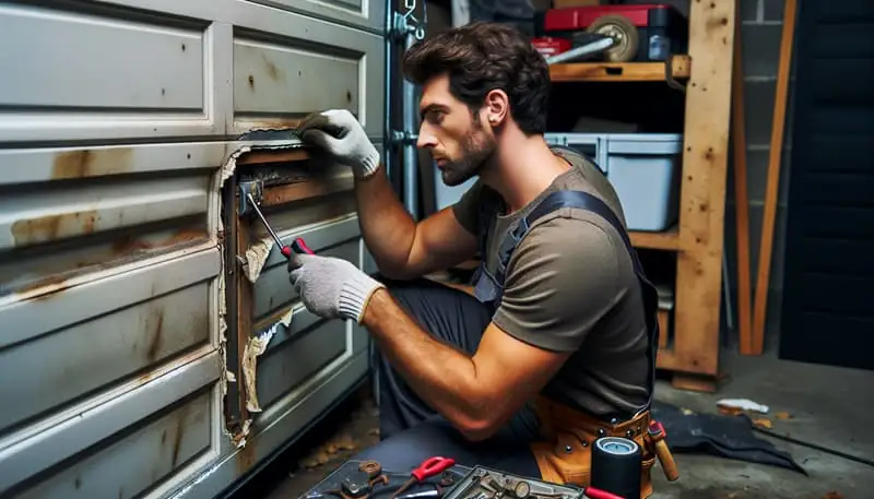 Garage Door Panel Replacement — Encino