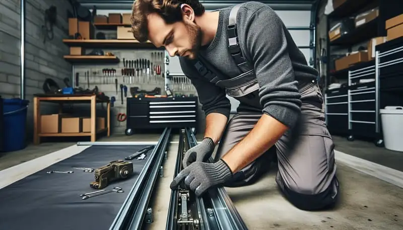 Garage Door Track Repair — Encino