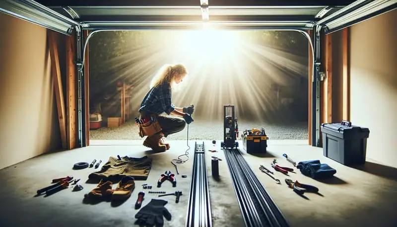 Garage Door Track Repair — Plaza del Sol